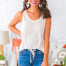 Beauty Basics Shift Tank In Ivory Image - 1