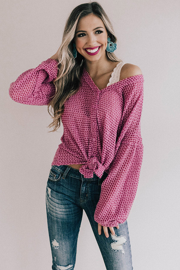 Cappuccinos and Chit Chat Knit Top Image - 1