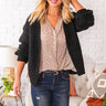 Bonfire Delight Knit Cardigan In Black Image - 1