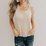 Beauty Basics Shift Tank In Iced Latte Image - 1