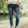 The Arizona Mid Rise Ankle Skinny Image - 1