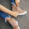 The Karlie Perforated Bootie In Iced Latte Image - 1