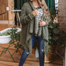 Carolina Cuddles Cardigan in Martini Olive Image - 1