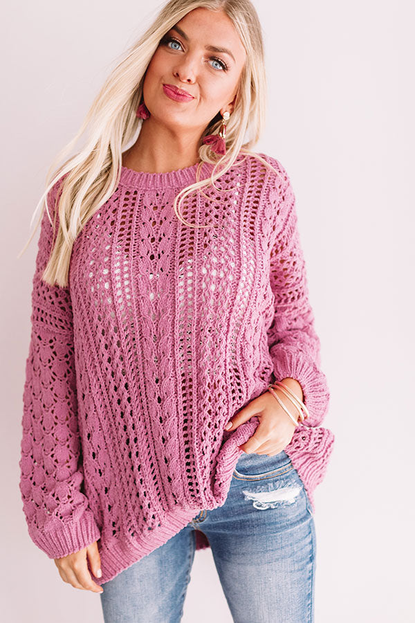 Season Of Snuggles Tunic Sweater in Pink Image - 2