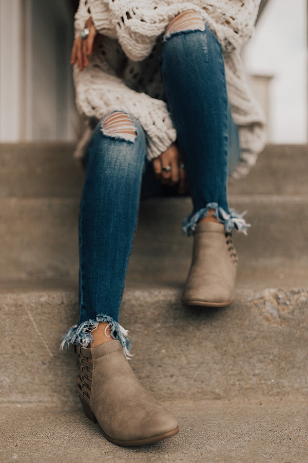 The Maren Bootie in Taupe Image - 3