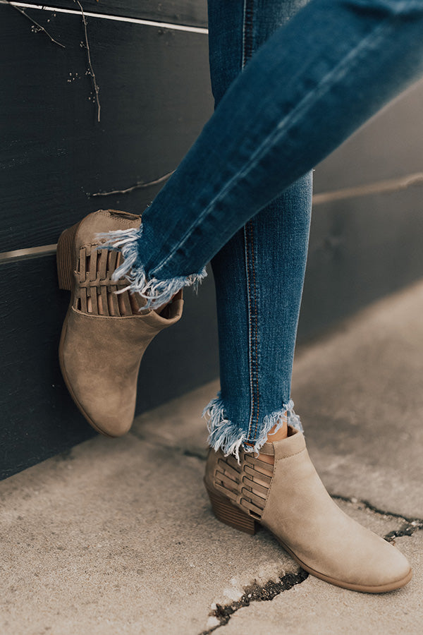 The Maren Bootie in Taupe Image - 4