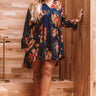 Moonlight Kisses Shift Dress in Navy Curves Image - 1