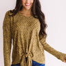 Campfire Cocktails Shift Top in Mustard Image - 1