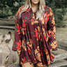 Moonlight Kisses Shift Dress in Windsor Wine Curves Image - 1