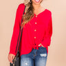 Positively Pretty Shift Top In Red Image - 1