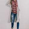 Espresso Snuggles Cardigan In Grey Image - 1