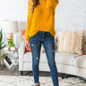 Cocoa In Charleston Fuzzy Sweater In Mustard Image - 1