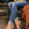 The Emery Faux Suede Bootie in Taupe Image - 1