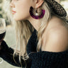 Sunburst Earrings in Windsor Wine Image - 1