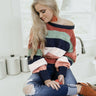 What's The Scoop Knit Sweater In Navy Image - 1