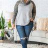Cabin Vibes Distressed Camo Sweatshirt Image - 1