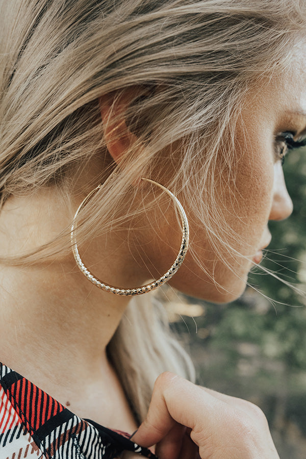 Final Touch Hoop Earrings