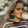 Prosecco On My Mind Earrings In Teal Image - 1