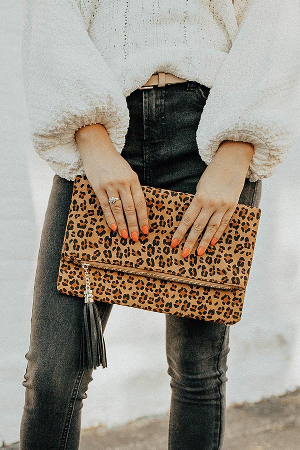 Precious In Paris Leopard Clutch