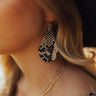 Bottle Service Snake Print Earrings in Stone Image - 1