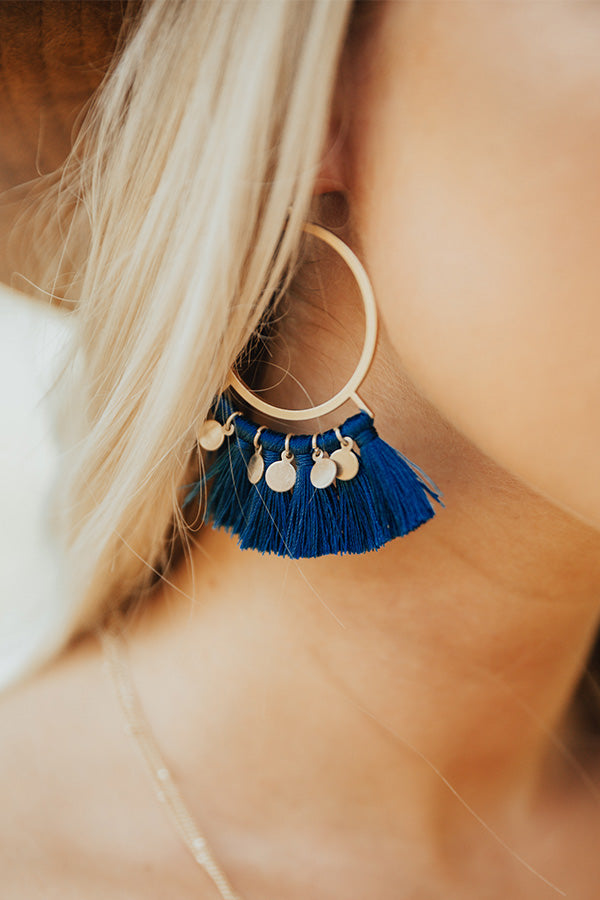 VIP Room Earrings In Teal