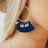 VIP Room Earrings In Teal Image - 1