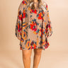 Starry Skies Shift Dress in Taupe Curves Image - 1