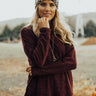 Luxe Comforts Shift Sweater in Purple Image - 1