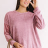 Luxe Comforts Shift Sweater in Vineyard Grape Image - 1