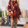 Starry Skies Shift Dress In Wine Image - 1