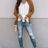 All About The Cuddles Cardigan in Mustard Image - 1