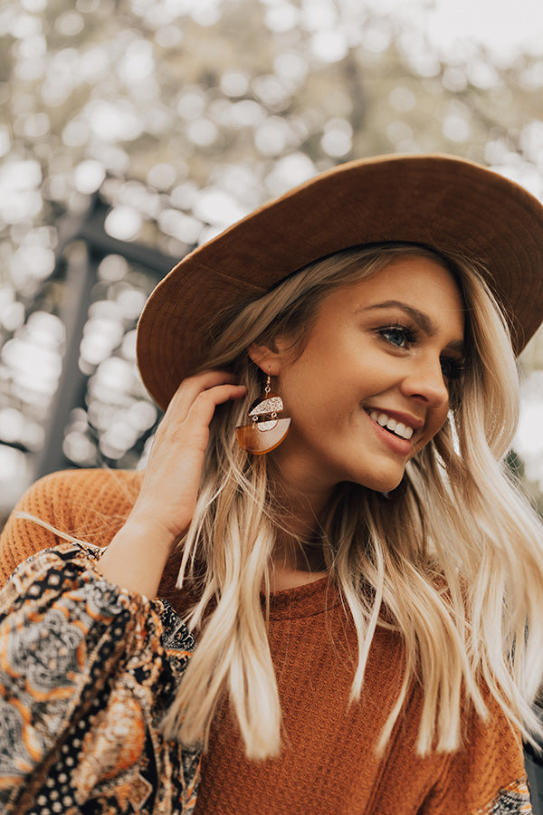 Sweet Melody Earrings In Maple