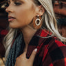 The City Scene Earrings In Maple Image - 1
