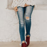 The Landon Faux Suede Bootie in Wine Image - 1