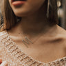 Jet Set Bliss Initial Necklace Image - 1