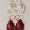 Wishes And Kisses Lace Bralette in Wine Image - 1