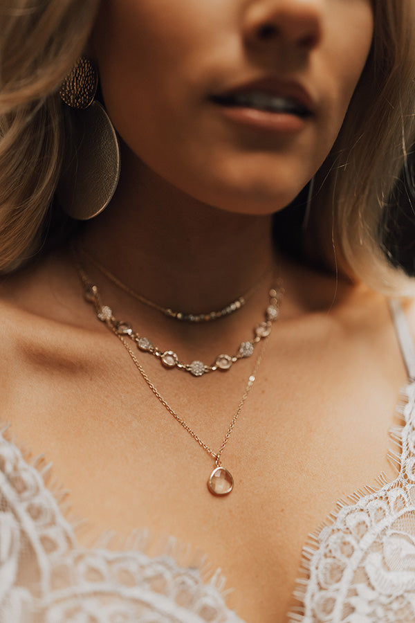 Midnight Sparkle Layered Necklace