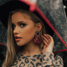 Let's Celebrate Earrings in Wine Image - 1