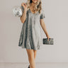 Stunningly Chic Shift Dress In Silver Image - 1