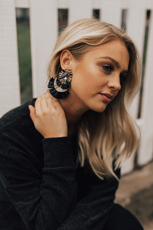Let's Celebrate Earrings in Black
