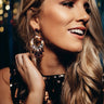 Pop The Champagne Earrings in Sangria Image - 1