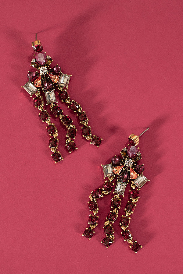 Pop The Baubles Earrings in Sangria Image - 2