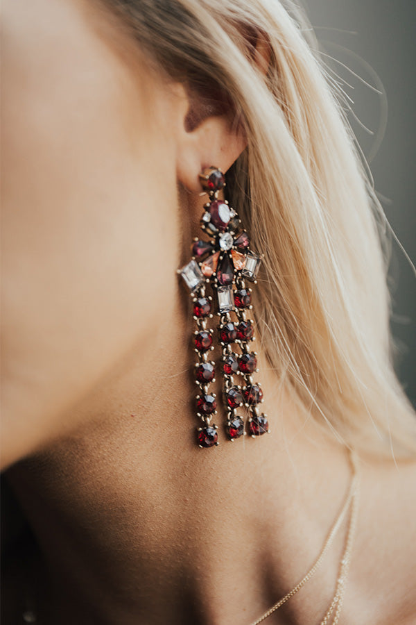 Pop The Baubles Earrings in Sangria Image - 1