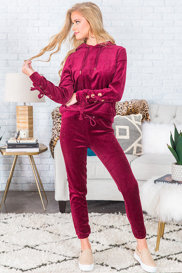 A Little Bit Softer Now Velour Hoodie Image - 2