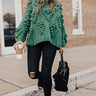 Falling In Love Hand-Knit Sweater In Emerald Image - 1