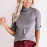 Soho Polished Sweater Top in Grey Image - 1