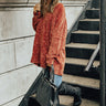 Mocha Moment Chenille Tunic Sweater In Rustic Rose Image - 1