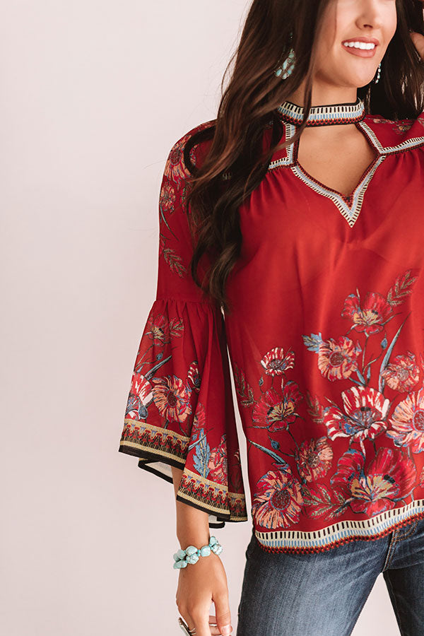 Stay Golden Floral Shift Top Image - 5