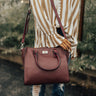 The Chandler Tote in Wine Image - 1