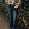 KanCan The Kinsley Midrise Flare in Dark Denim Wash Image - 1